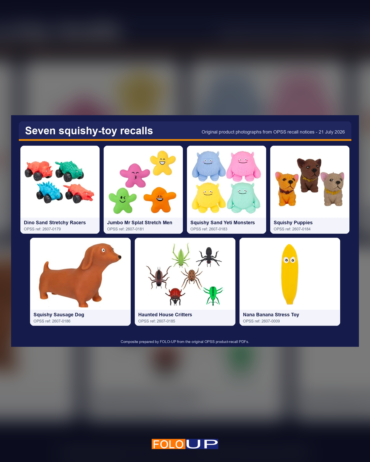 FOLO-UP editorial illustration for Squishy toys and asbestos: what families need to know